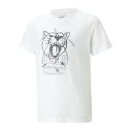 T-shirt Blanc Garçon Puma Basketball pas cher