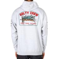 Sweat à Capuche Gris Chiné Homme Salty Crew Fly Drop vue 2