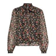 Blouse Noir Imprimé Femme JDY Bow