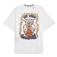 T-Shirt Blanc Homme Puma Getting Crafty Gender Neutral pas cher