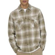 Chemise Beige Homme Only & Sons Onscedric Life pas cher