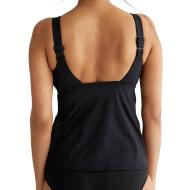 Haut de maillot de bain Noir Femme Nike Scoop vue 2