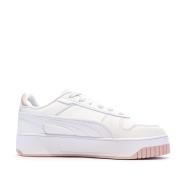 Baskets Blanches/Roses Fille Puma Carinas vue 2