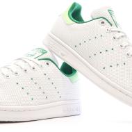 Baskets Blanches/Vertes Homme Adidas Stan Smith ID3116 vue 7