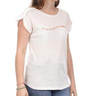 T-shirt Blanc Femme Teddy Smith Tobli pas cher