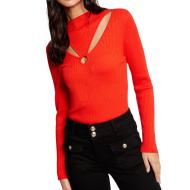 Pull Orange Femme Morgan Meline