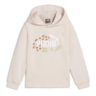 Sweat à Capuche Rose Fille Puma Ess+ pas cher