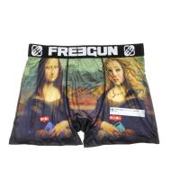 Boxer Vert/Noir Homme Freegun Léonard pas cher