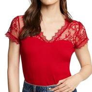 T-shirt Rouge Femme Morgan Lami
