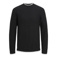 Pull Noir Garçon Jack & Jones Twinn Knit Neck