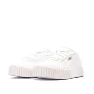 Baskets Blanches Fille Puma Carina 2.0 Holo vue 6