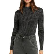 Pull Noir Brillant Femme Morgan CORIA pas cher