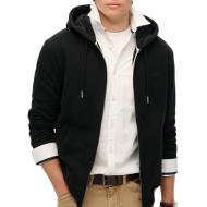 Sweat Zippé Noir Homme Superdry Essential pas cher