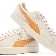 Baskets Ecru/Orange Homme Puma Clyde Og vue 7