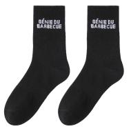 Schwarze Herrensocken von Stella Green – „Grillgenie“