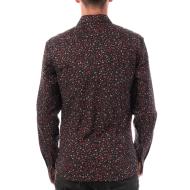 Chemise Noir/Rouge Fleuris Homme Teddy Smith Carton Strectch vue 2
