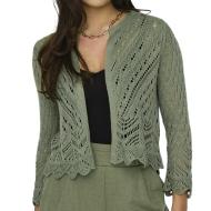 Cardigan Kaki FemmeJDY Sun 3/4 Cropped