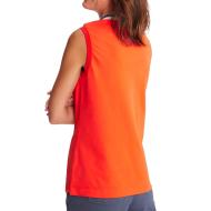 Polo Sans Manches Orange Femme TBS Lianesan vue 2