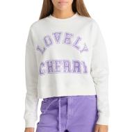 Sweat Blanc/Violet Fille Le Temps Des Cerises Stephagi pas cher