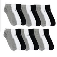 3x Paires de Chaussettes Blanches/Grises Homme Puma Elements pas cher