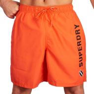 Short de bain Orange Homme Superdry Applque pas cher