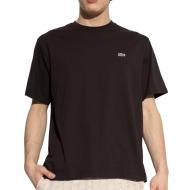 T-Shirt Noir Homme Lacoste Essentiel pas cher