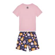 Ensemble short Rose Fille Adidas Set vue 2