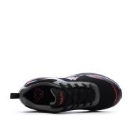 Baskets Noir/Rouge Garçon Kappa Logo Pylos vue 4