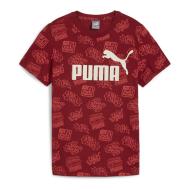 T-shirt Rouge Garçon Puma Ess+ Mid 90s pas cher