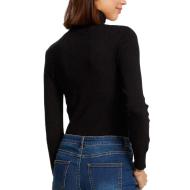 Pull Noir Femme Morgan Mibo vue 2