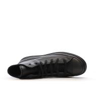 Baskets Noires Femme Converse Leather vue 4