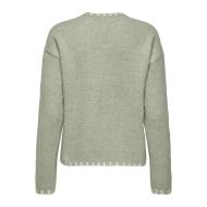 Pull Vert Clair Femme JDY Silja vue 2
