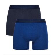 Lot x2 Boxers Bleu/Marine Homme Superdry M3110346A