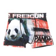 Boxer Noir/Rouge Garçon Freegun Panda pas cher