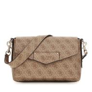 Sac à Bandoulière Marron Femme Guess Brenton