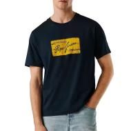 Camiseta azul marino para hombre Pepe jeans Original barato