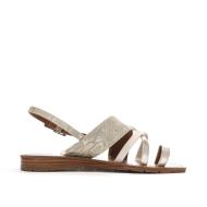 Sandales Dorées Femme Chattawak SAM vue 2