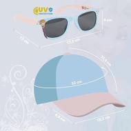 Kit Casquette + Lunette de Soleil Bleu/Rose à Rayures Enfant Sport Zone La Reine Des Neiges vue 3