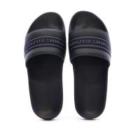 Claquettes Noires Femme Tommy Hilfiger Hilfiger Poolside vue 3