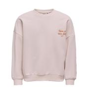 Sweat Rose Fille Kids ONLY Koganni pas cher