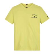 T-shirt Jaune Junior Tommy Hilfiger Logo pas cher