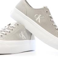Baskets Beiges /Blanches Femme Calvin Klein Jeans Classic Cupsole Mg vue 7
