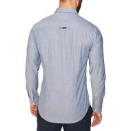 Chemise Bleue Homme Tommy Jeans Slim Stretch Oxford vue 2