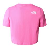 T-shirt Rose Fille The Nort Face Crop Easy vue 2
