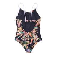 Maillot de bain 1 pièce Noir/Orange Fille O'Neill Cali Swimsuit vue 2