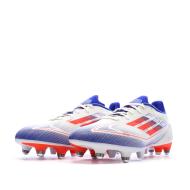 Chaussures de Football Blanches/Bleu/Rouges Homme Adidas League vue 6