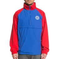 Coupe-Vent 1/4 Zip Bleu/Rouge Homme DC Shoes Mitford