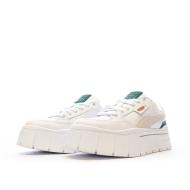 Baskets Blanches/Vert Femme Puma Mayze Stack vue 6