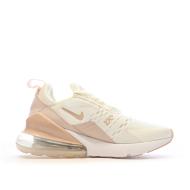 Baskets Blanches/Rose Femme Nike Air Max 270 vue 2