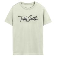 T-Shirt Vert Garçon Teddy Smith Evant pas cher